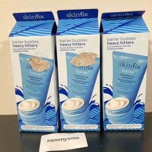 skinfix barrier buddies heavy hitters, foaming cleanser & peptide cream x3 boxes